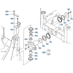 Center Pin Assembly for Kubota R310 Loader
