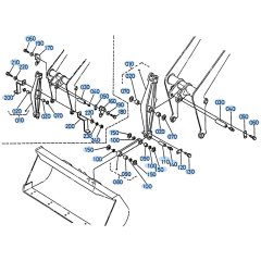 Tilt Arm Assembly for Kubota R310 Loader