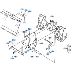 Multi Coupler Assembly for Kubota R310 Loader