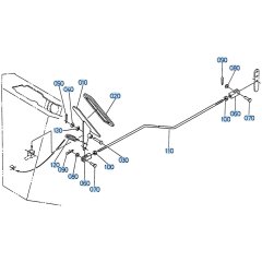 Accelerator Pedal Assembly for Kubota R310 Loader
