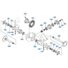 Front Axle Assembly for Kubota R310 Loader
