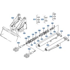 Lift Cylinder Assembly for Kubota R310 Loader