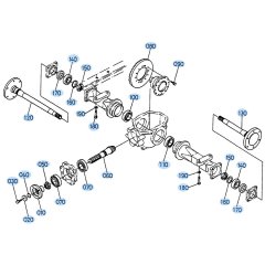 Rear Axle Assembly for Kubota R310 Loader