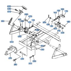Brake Pedal Assembly for Kubota R400 Loader
