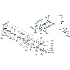 Inching Pedal Assembly for Kubota R400 Loader