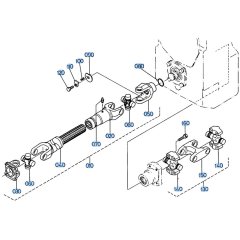 Drive Shaft Assembly for Kubota R400 Loader