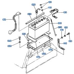 Battery Assembly for Kubota R400 Loader
