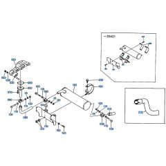 Muffler Assembly for Kubota R400 Loader