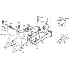 Rear Frame Assembly for Kubota R400 Loader