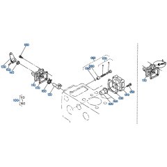Engine Stop Lever Assembly for Kubota R400 Loader