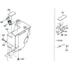 Fuel Tank Assembly for Kubota R400 Loader