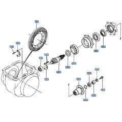 Spiral Bevel Gear (Front) Assembly for Kubota R400 Loader