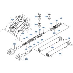 Lift Cylinder Assembly for Kubota R400 Loader