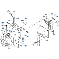 Control Lever Assembly for Kubota R400 Loader