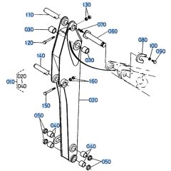 Arm Assembly for Kubota R400 Loader