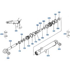 Boom Cylinder Assembly for Kubota R400 Loader