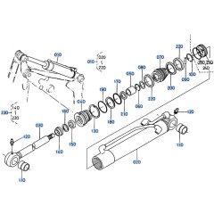 Arm Cylinder Assembly for Kubota R400 Loader