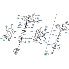 Steering Assembly for Kubota R400 Loader