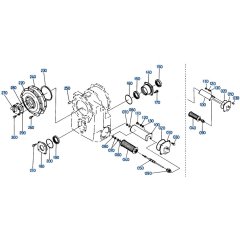 Transmission Case Assembly -1 for Kubota R400 Loader