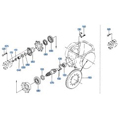 Spiral Bevel Gear (Rear) Assembly for Kubota R400 Loader