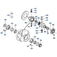 Differential (Rear) Assembly for Kubota R400 Loader