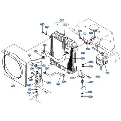 Radiator Assembly for Kubota R410 Loader