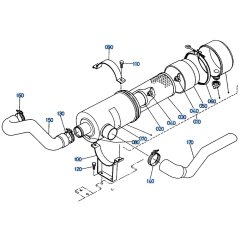 Air Cleaner Assembly for Kubota R410 Loader