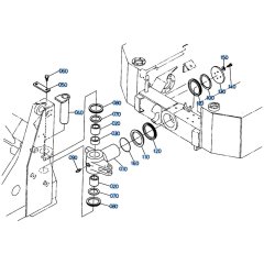Centre Pin Assembly for Kubota R410 Loader