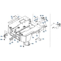 Rear Frame Assembly for Kubota R410 Loader