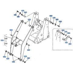 Shovel Frame Assembly for Kubota R410 Loader