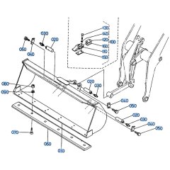 Bucket Assembly for Kubota R410 Loader