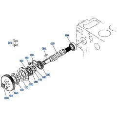 Fuel Camshaft Assembly for Kubota R410 Loader