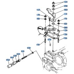 Engine Stop Lever Assembly for Kubota R410 Loader
