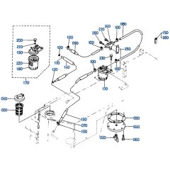 Fuel Tank Assembly for Kubota R410 Loader