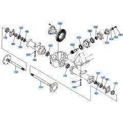 Axle (Front) Assembly for Kubota R410 Loader