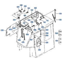 Wiper Assembly for Kubota R410 Loader