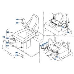 Seat Assembly for Kubota R410 Loader