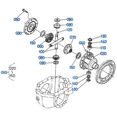 Differential Case (Front) Assembly for Kubota R410 Loader