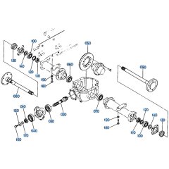 Axle (Rear) Assembly for Kubota R410 Loader