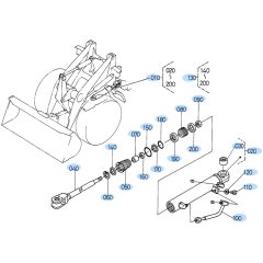 Steering Cylinder Assembly for Kubota R420 Loader