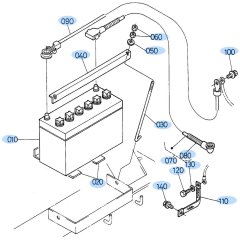Battery Assembly for Kubota R420 Loader