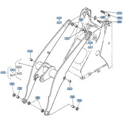 Shovel Arm Assembly for Kubota R420 Loader