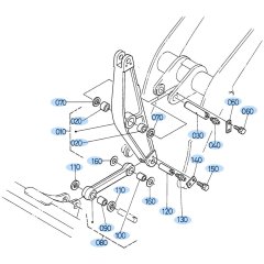 Tilt Arm Assembly for Kubota R420 Loader