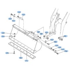 Bucket Assembly for Kubota R420 Loader