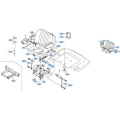 Seat Assembly for Kubota R420 Loader
