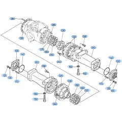 Axle Case (Rear) Assembly for Kubota R420 Loader