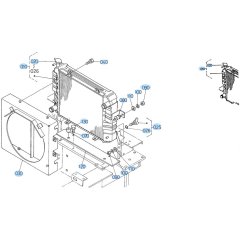 Radiator Assembly for Kubota R420 Loader