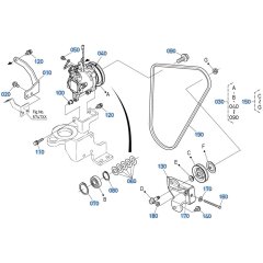 Compressor Assembly for Kubota R430 Loader