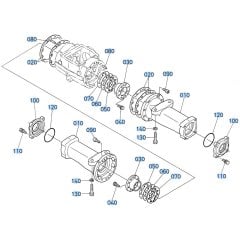 Axle Case (Front) Assembly for Kubota R430 Loader