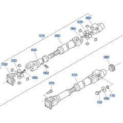 Propeller Shaft Assembly for Kubota R430 Loader